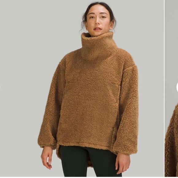 Lululemon Warmth Restore Long Sherpa Pullover Bold Beige 4 - Picture 10 of 10